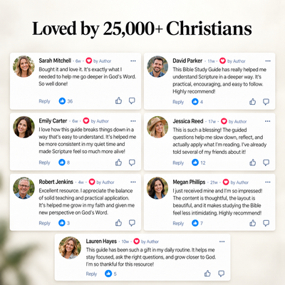 Bible Study Guide — One Page for Every Book of the Bible