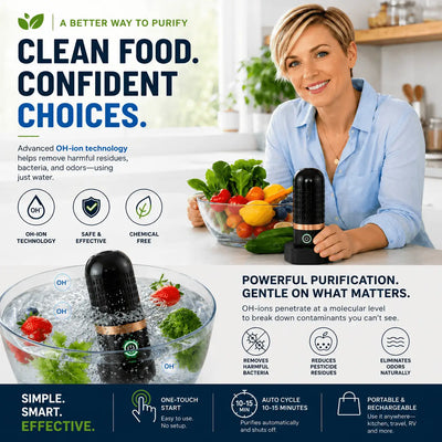 FreshPod Produce Cleaner - Portable Fruit And Vegetables
