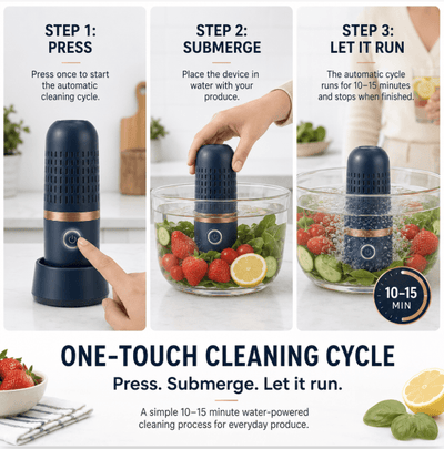 FreshPod Produce Cleaner - Portable Fruit And Vegetables