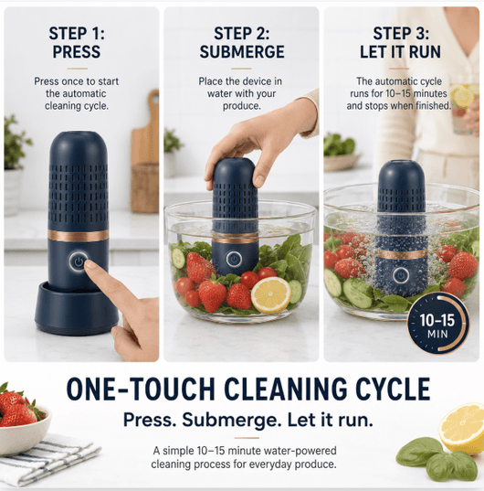 FreshPod Produce Cleaner - Portable Fruit And Vegetables